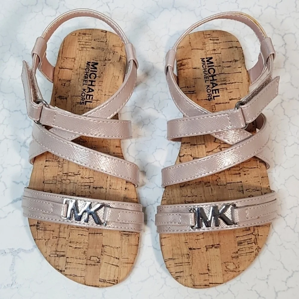 MICHAEL Michael Kors Girls' Youth Normani Pink Sandals, Size 11 ~ BNIB - Picture 2 of 7